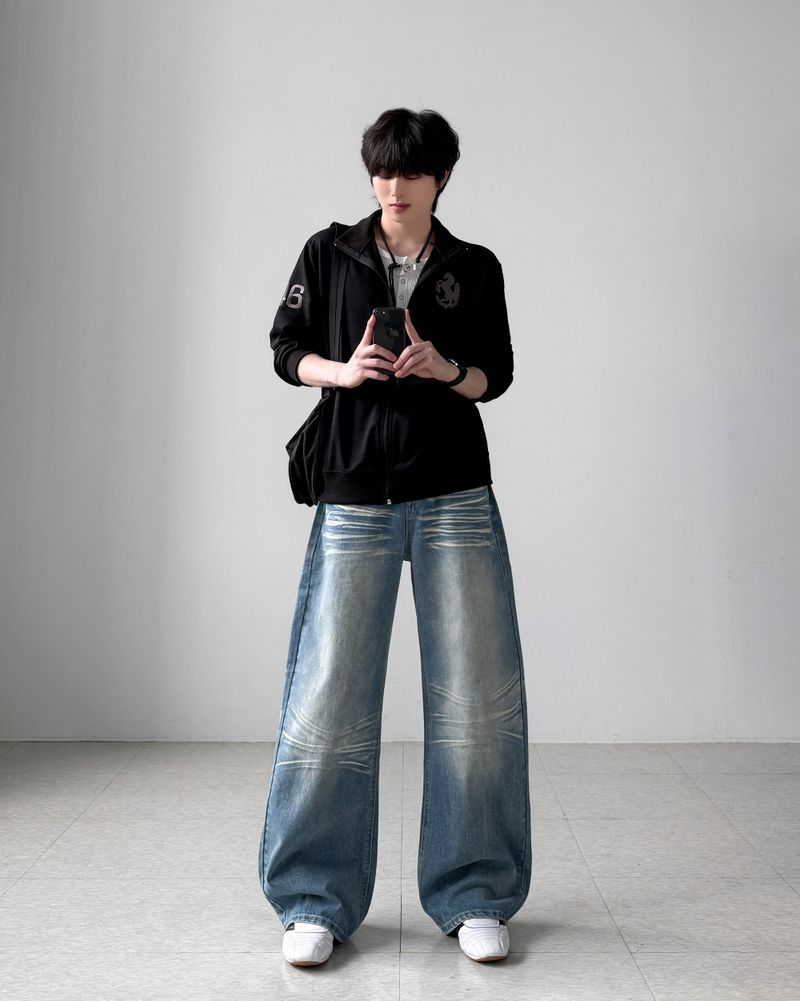 Filine Washing Wide Denim