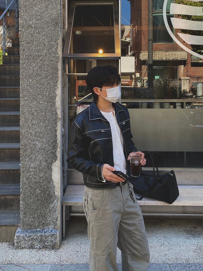 Dust-Washed Cotton Pants 2C