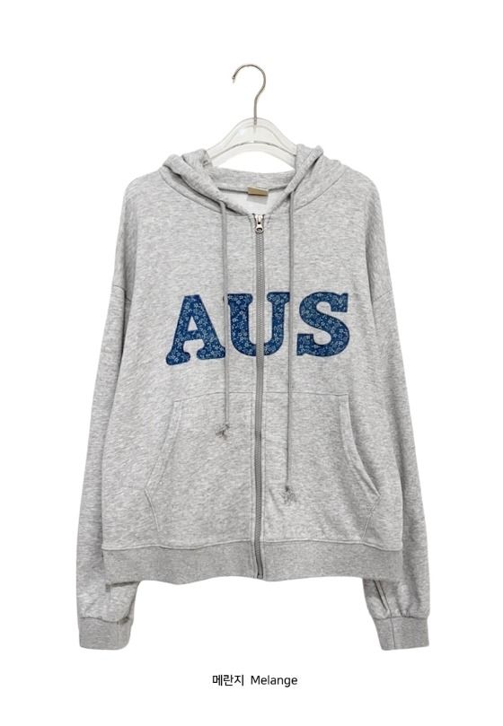 26FW★ [BAONHAUS] Kuiro Embroidery Hood Zip-Up
