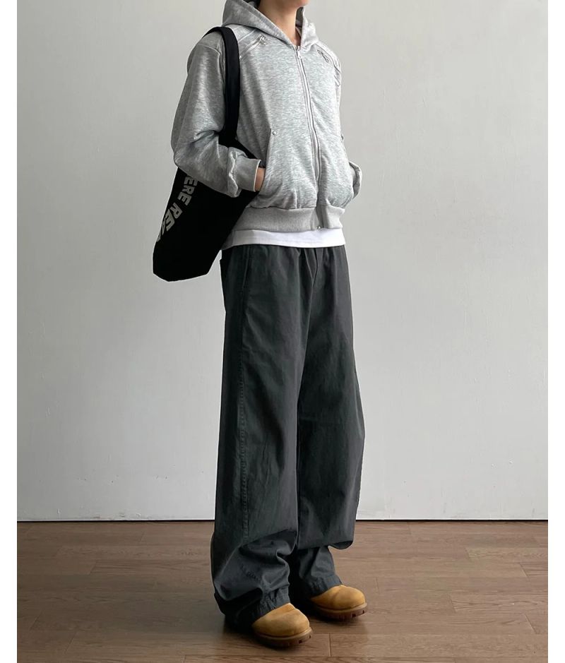 Motor Crop Hood Zip-up