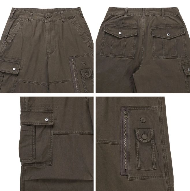 Hedin Unbalance Button Cargo Pants
