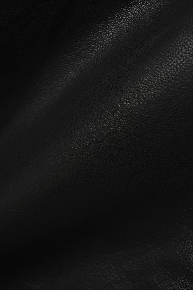 Over Fit Leather Car Coat