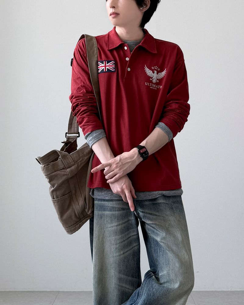 Eagle Stitch Collar T-shirt