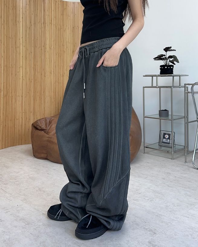 Ciel Washed Cutout Track Pants