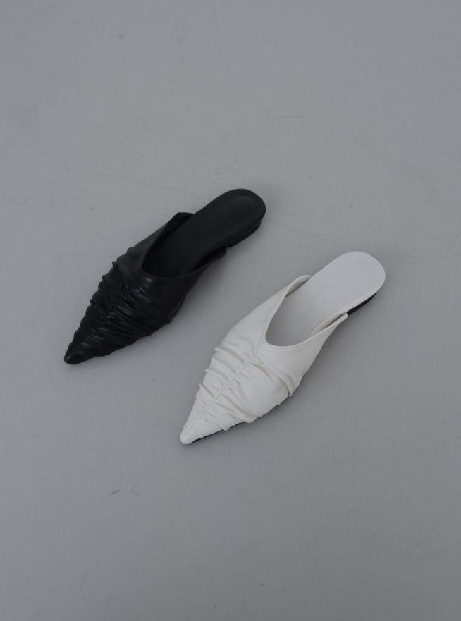1220 Shirred Stiletto Mule (1cm)