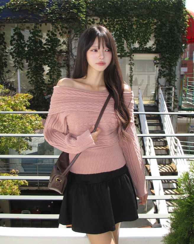 Nico Suede Flare A-line Skirt