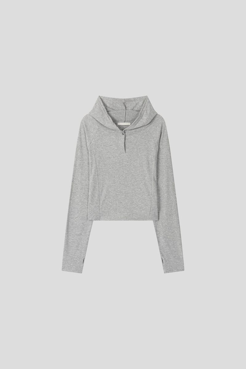 (W) ロジュ フーデッド トップ