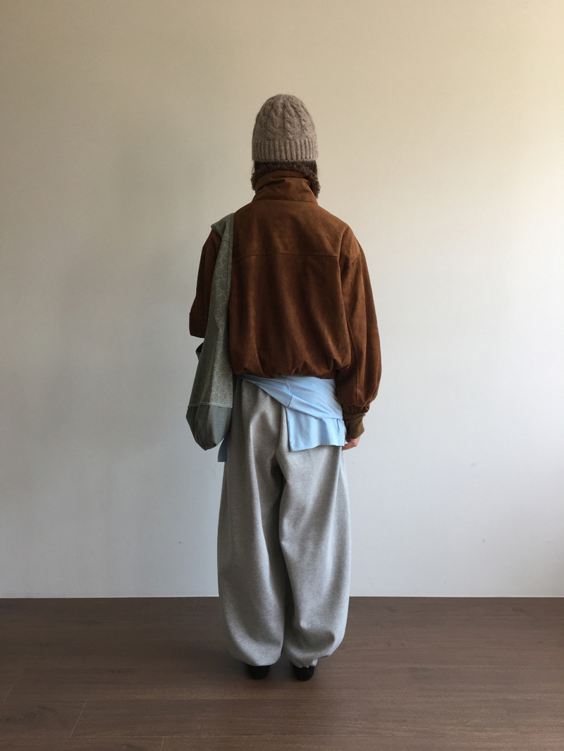 Roya Suede High-Neck Blouson (3color)