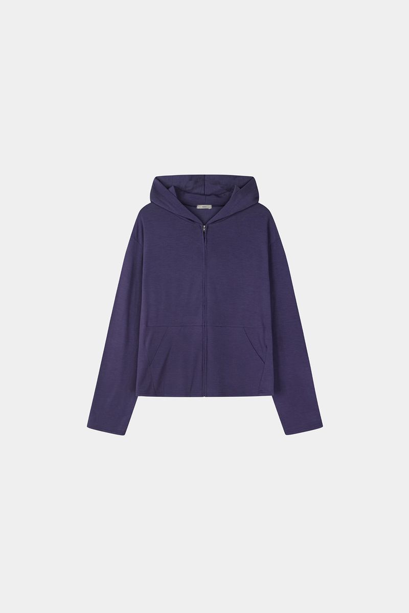 Drape Color Hoodie Zip-up