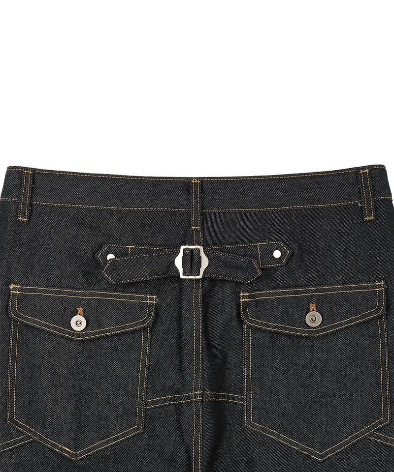Shinchiback Fireman Curved Denim Pants - Black