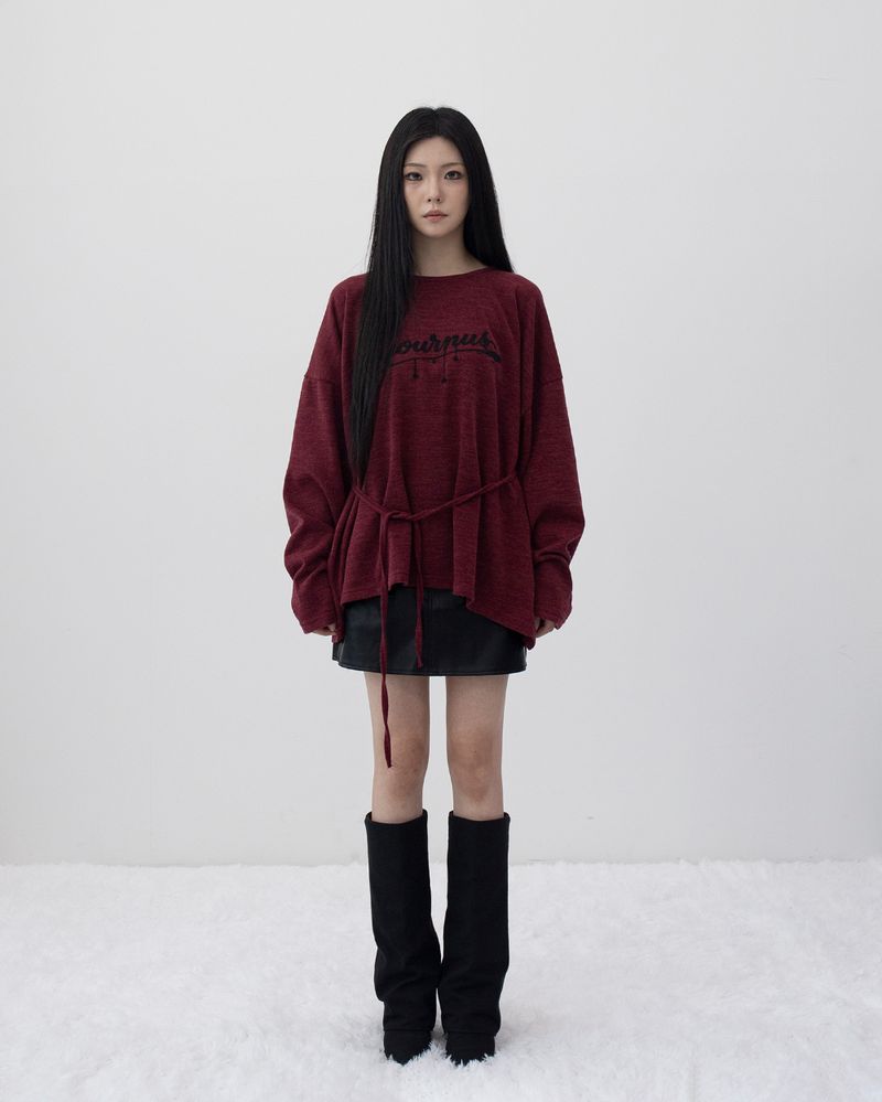 26FW★ Belted Strap Loose Knit