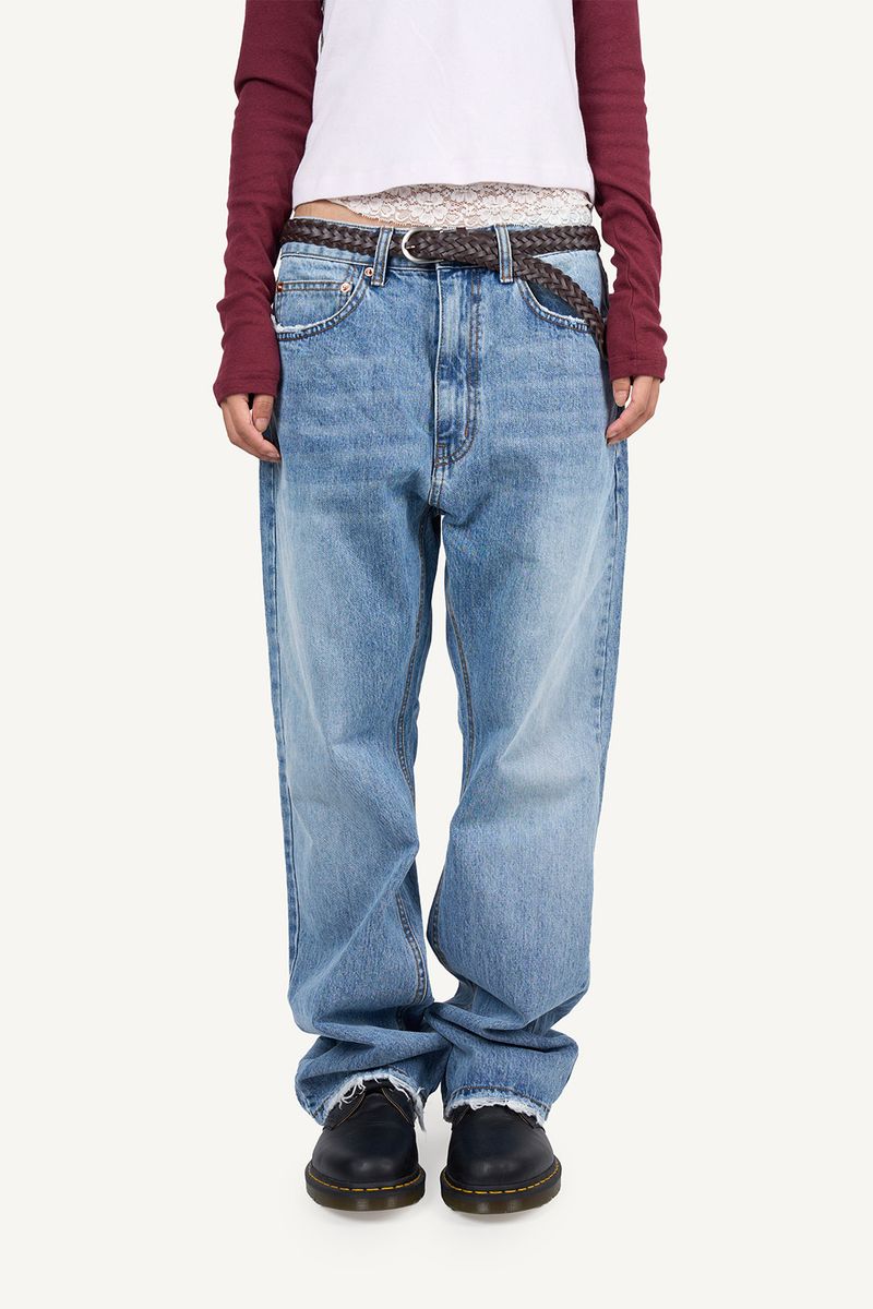 Raucohouse（ラウコハウス）の「Vintage washed straight denim（Pants）」