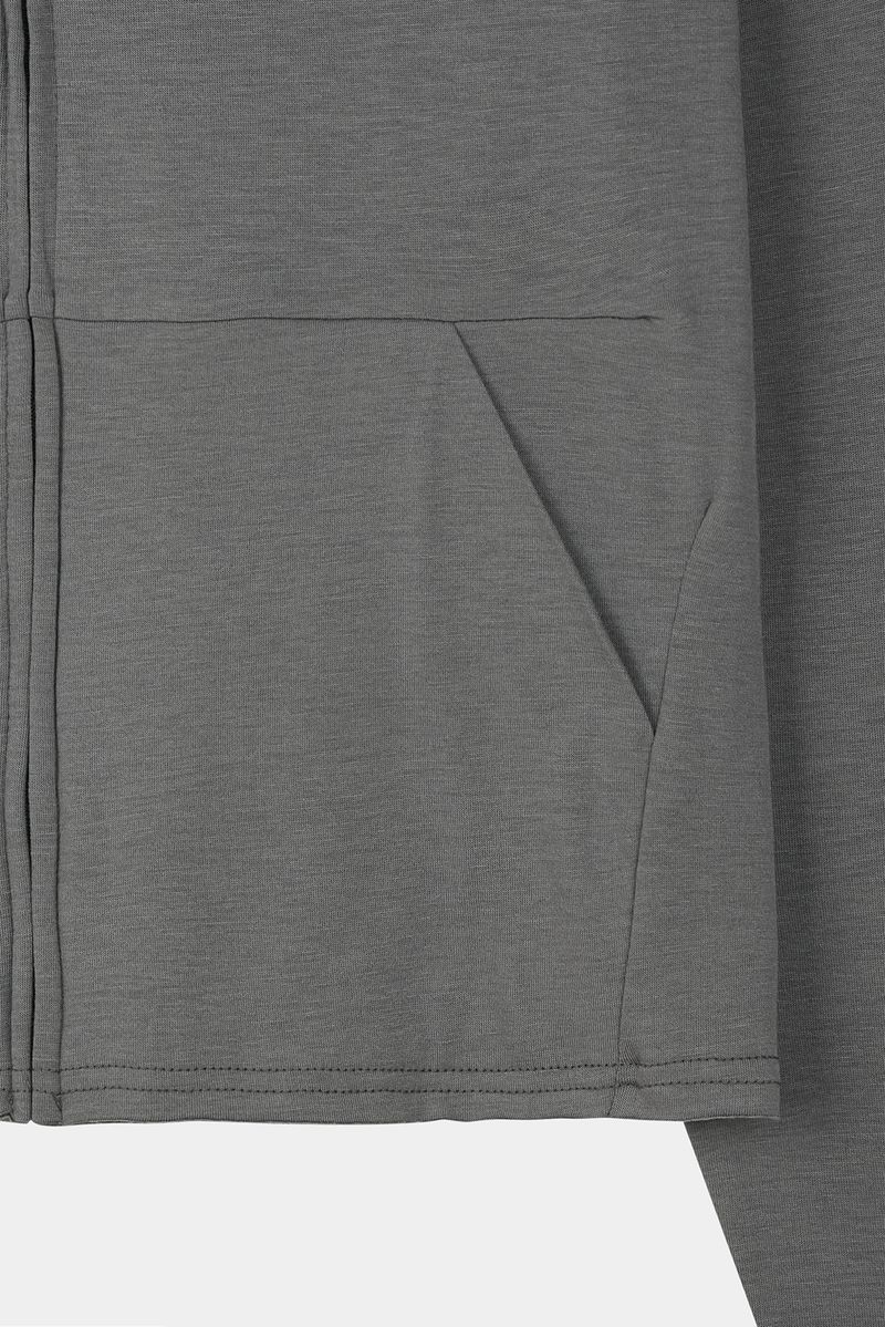 Drape Color Hoodie Zip-up