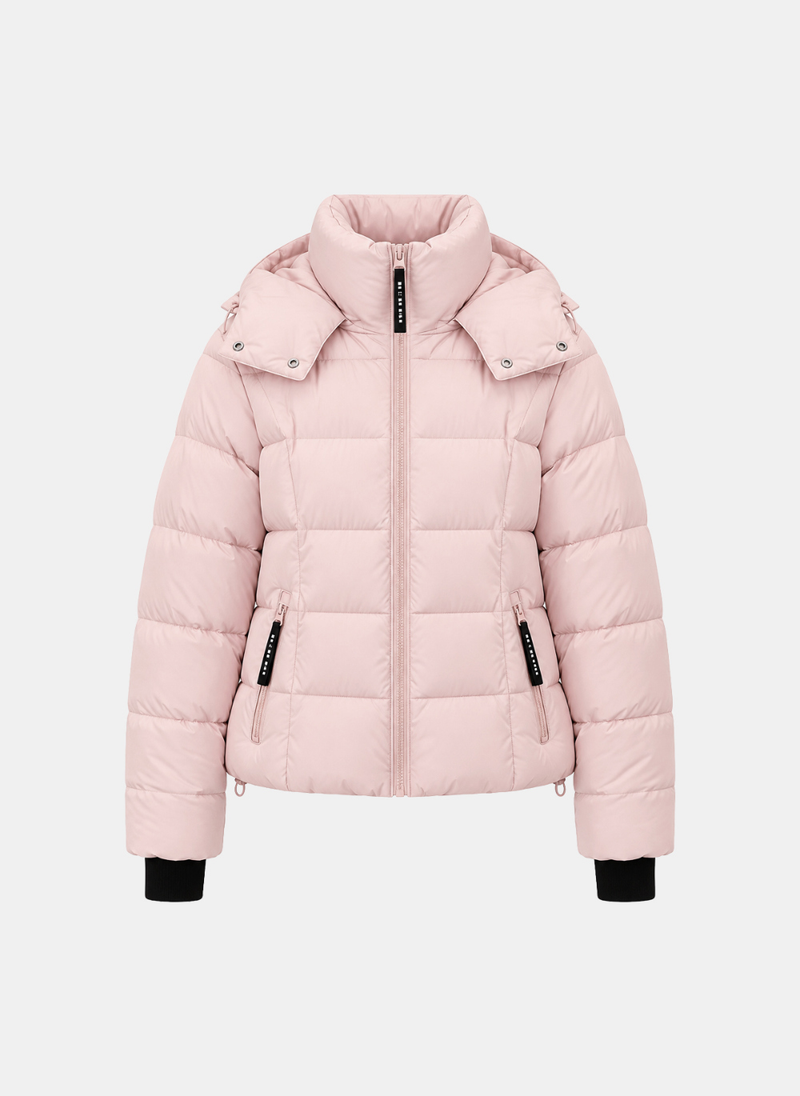 Monica High-Neck Hood Puffer Jacket
