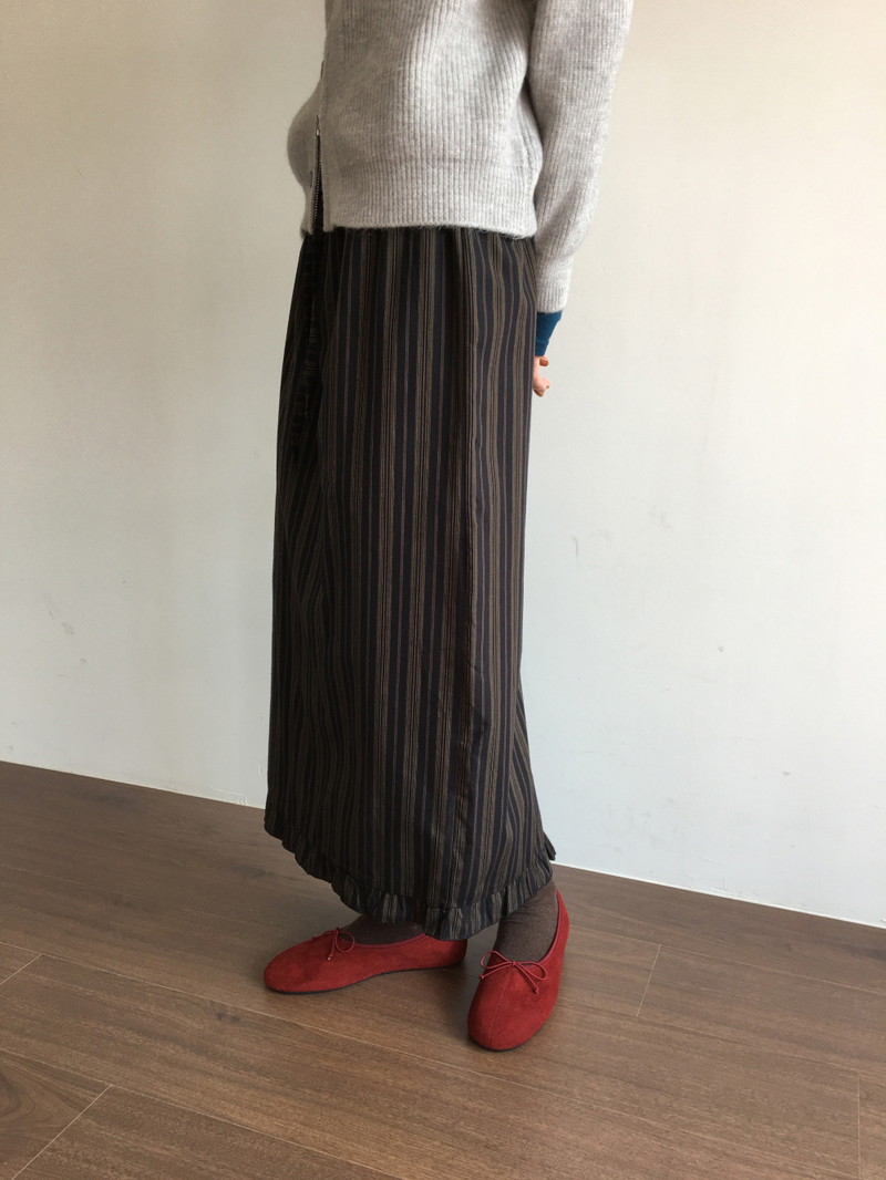 Cher frill long skirt (2color)
