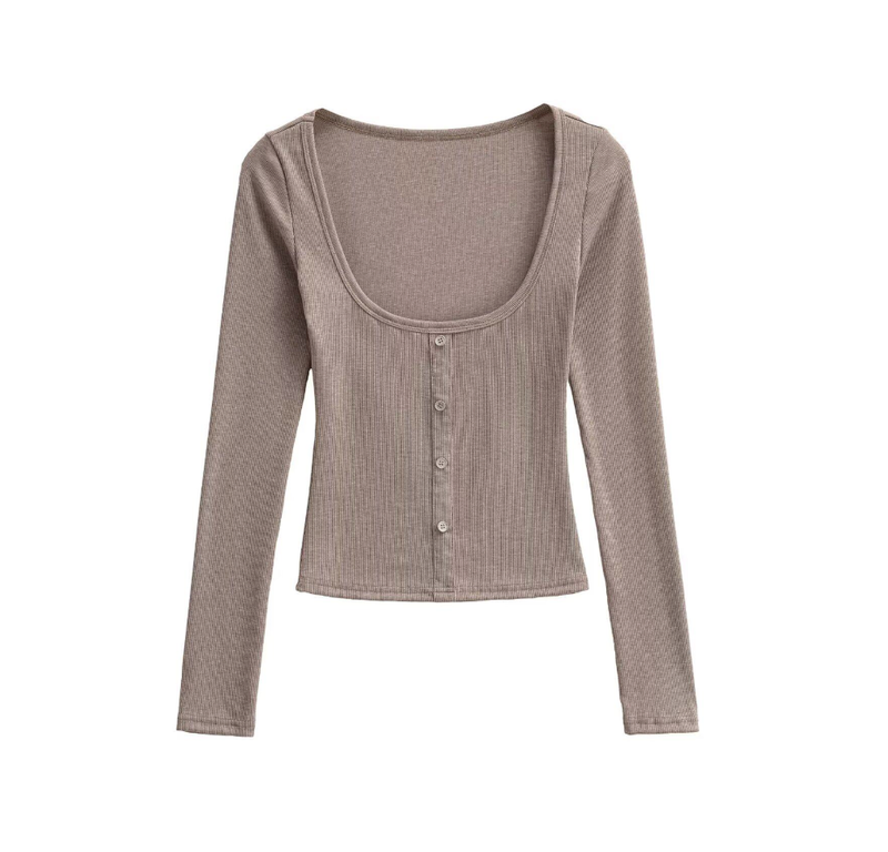 Roella Lace Button Slim Cardigan
