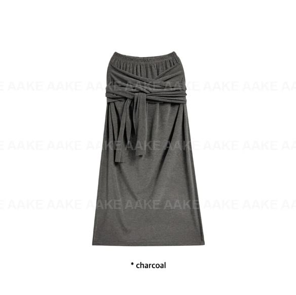 CROSS WRAP MAXI SKIRT