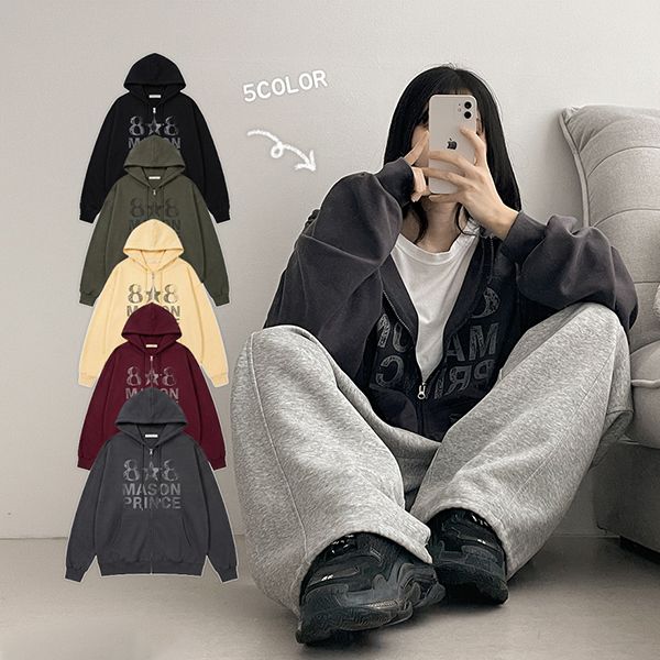 hijjoo（ハイチュー）の「クラック808ツーウェイフーディージップアップ(5 colors)（トップス）」