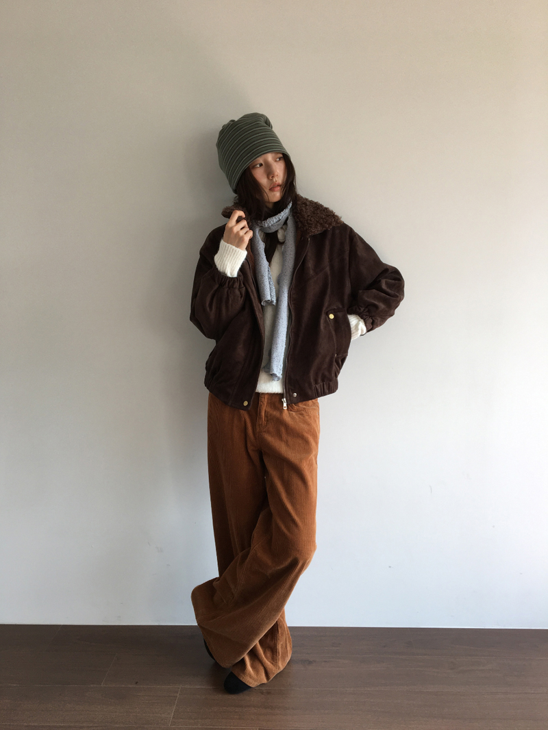 Caramel corduroy pants (3color)