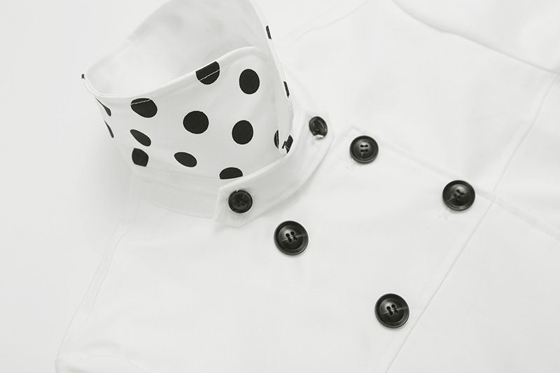 Dottie Double-Button High-Neck Jacket