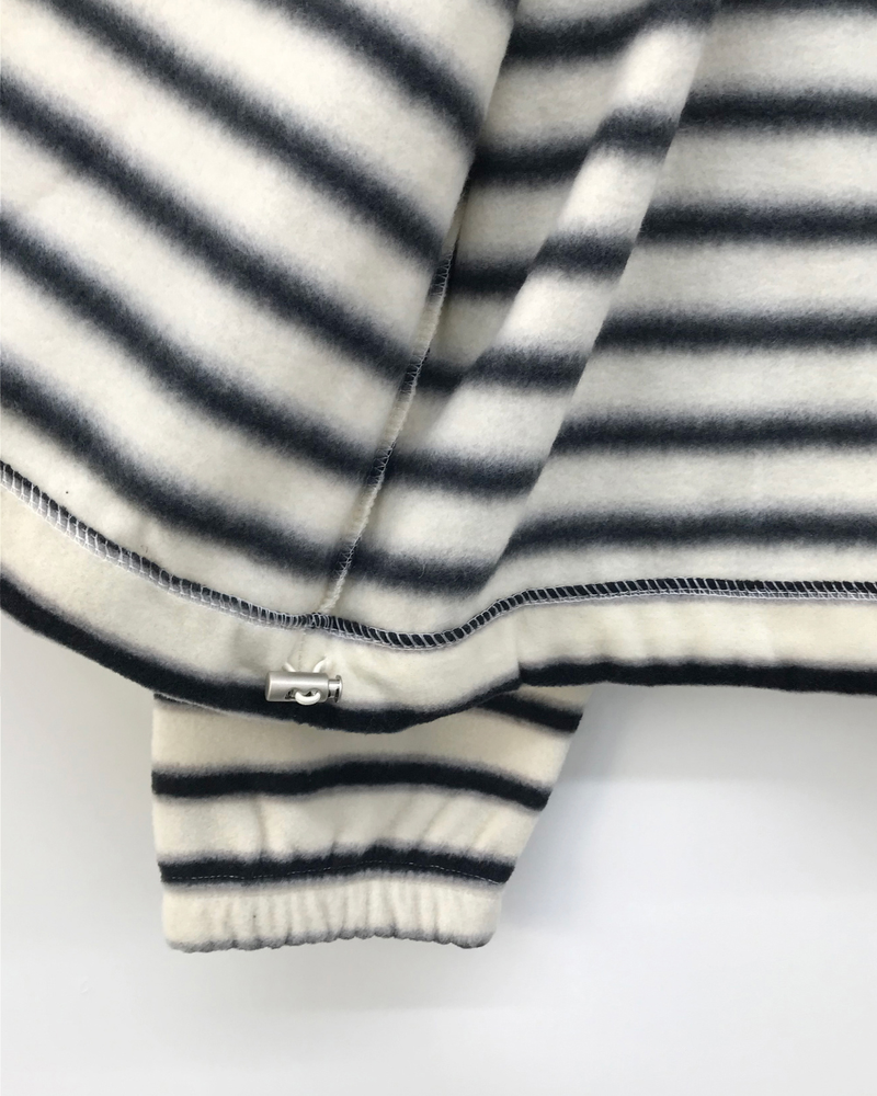 Hippo Stripe Fleece Zip-up (3color)