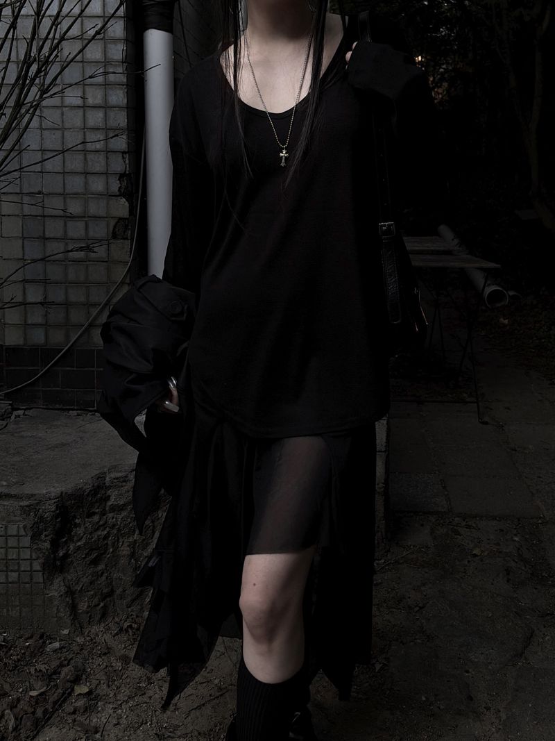 soft u-neck long sleeves (3color)