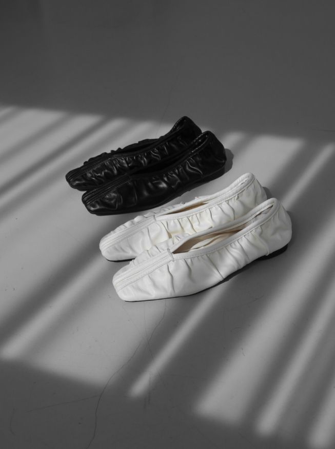 1219 Shirred Flat Shoes (2cm)