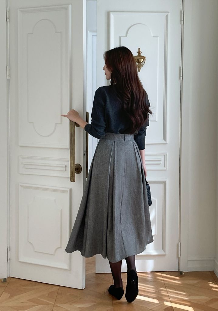 Swal Round Beads Knit Cardigan