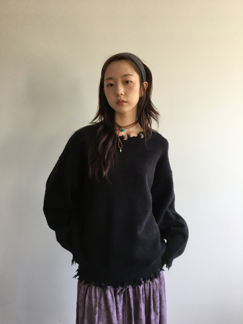 Laru Damage Knit (3color)