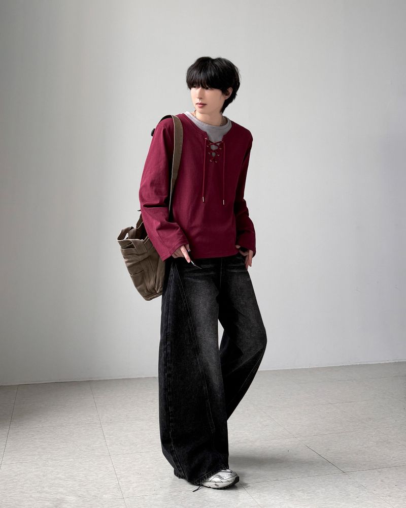 26FW★セクションカーブドワイドデニム