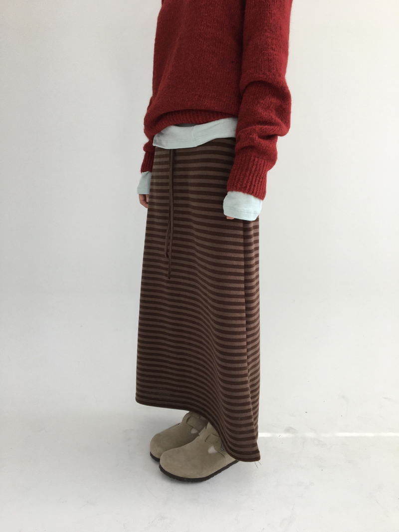 Ready striped long skirt (2color)