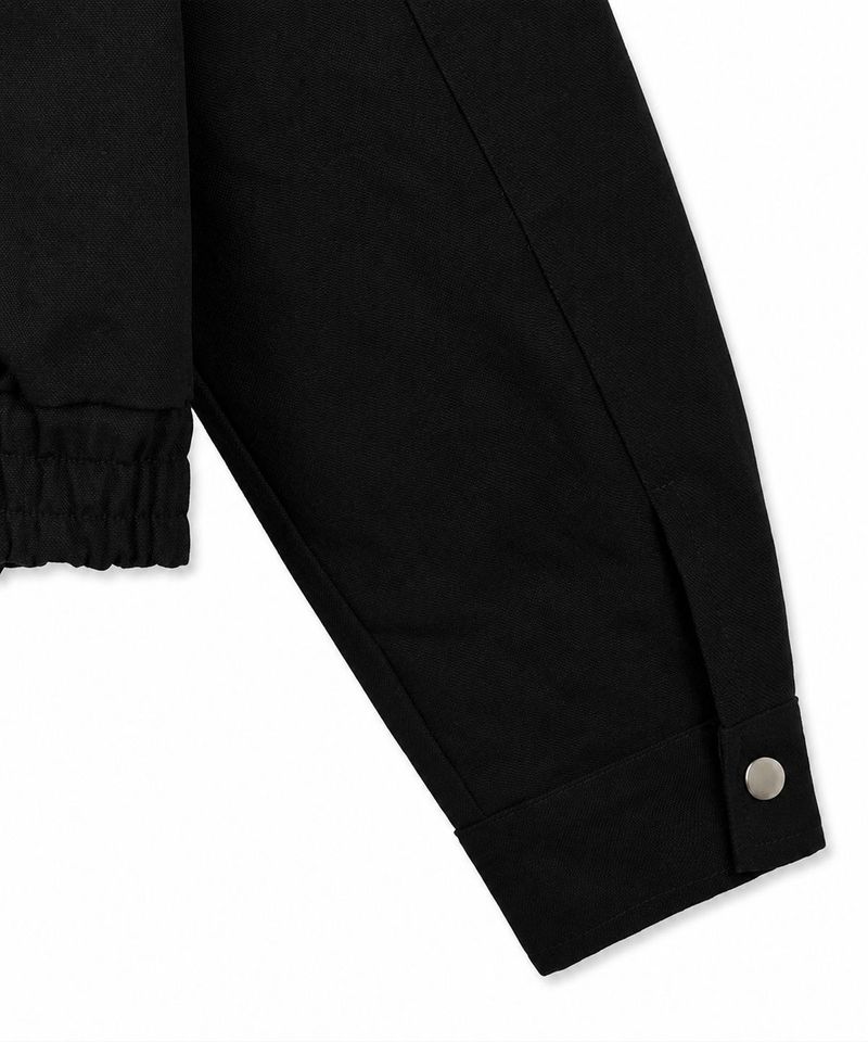 Fireman Buckle Crop Jacket - Black