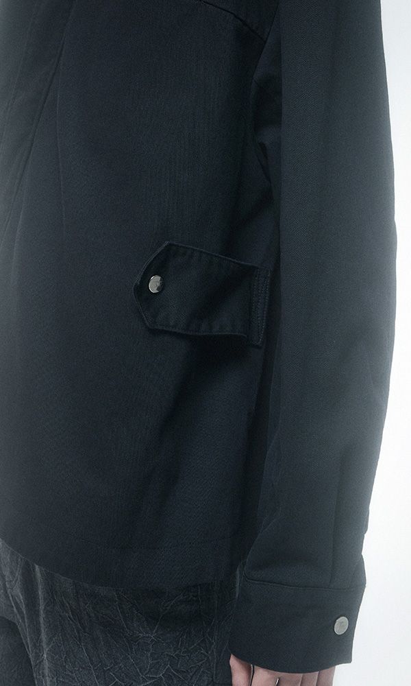 Drapoed Field Jacket Washed Black