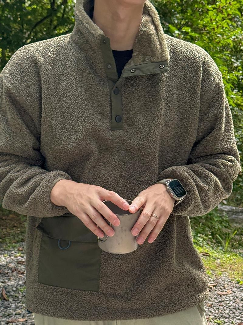 ASCLO Sherpa Snap Fleece Pullover (2color)
