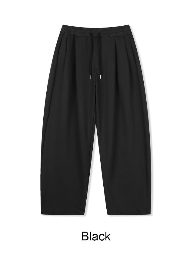 Arc Circle Embroidered Wide Pants