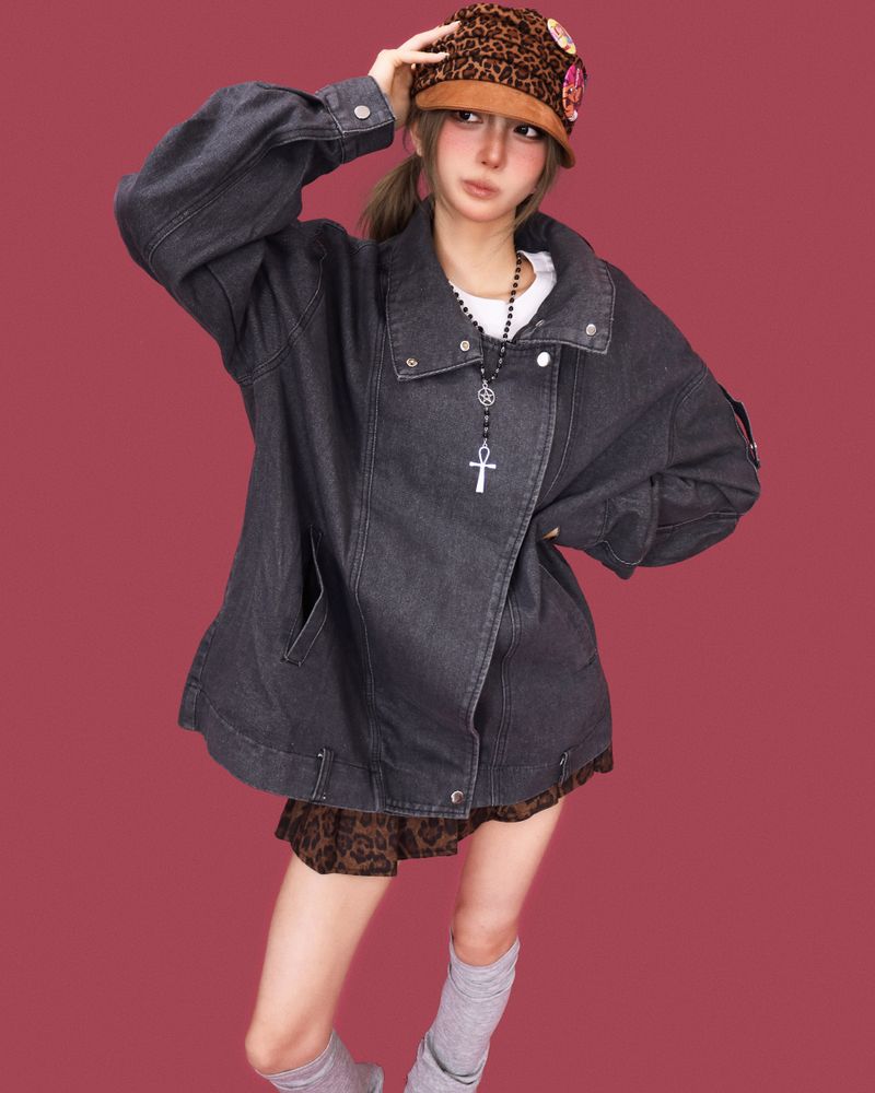 レオパード ヘッドスカーフ キャップ (2color)