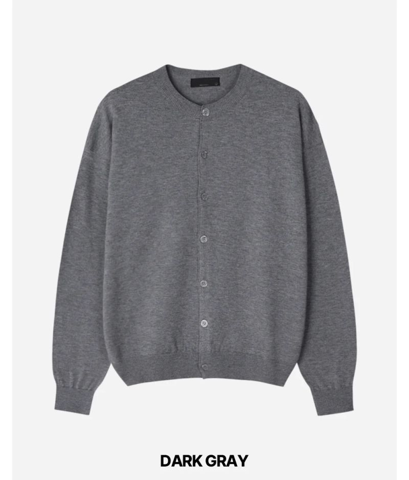 Stand Cropped Knit Cardigan