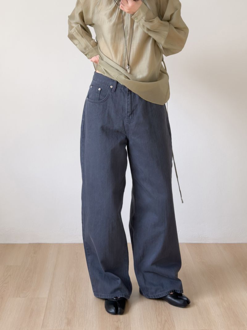 802 Bio Wide Denim Pants
