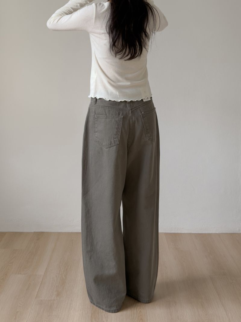 802 Bio Wide Denim Pants