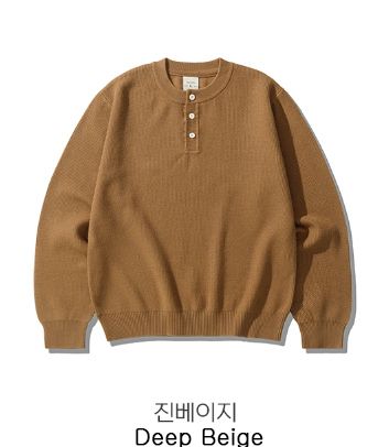 26FW★ ウェーブ レギュラー ヘンリーネック ニット