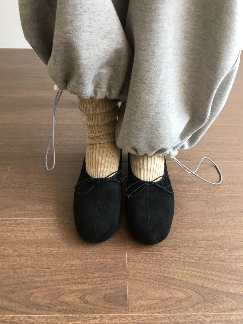 Odette Bow flat shoes (3color)