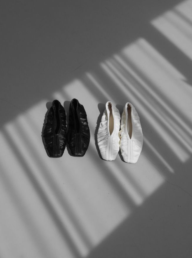 1219 Shirred Flat Shoes (2cm)
