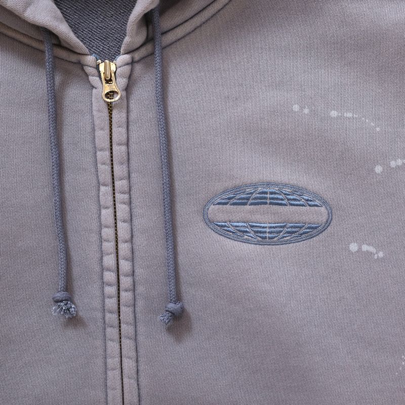PAINT SPLATTER ZIP-UP HOODIE