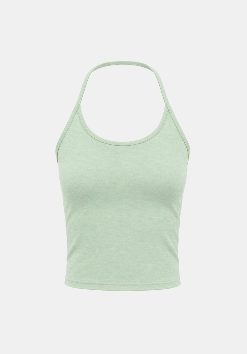 Luna Slim Halter Sleeveless Top