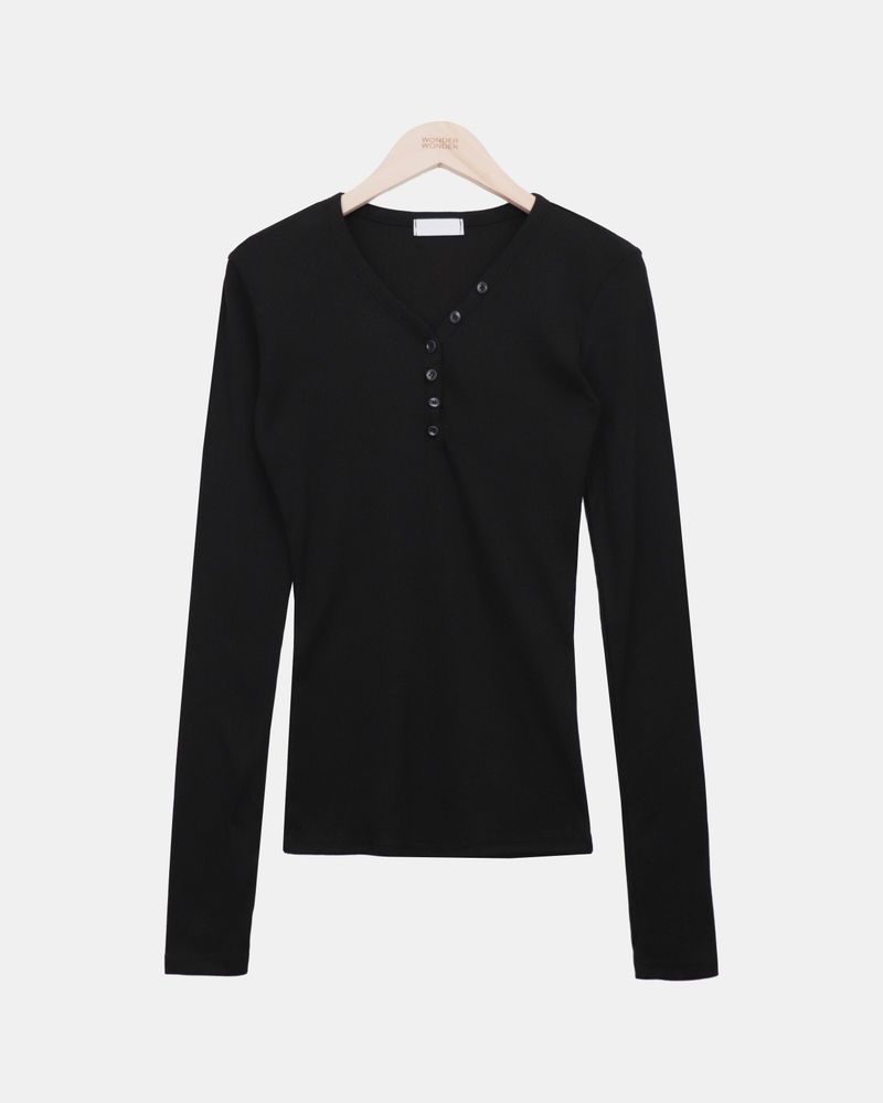 Rohan Button V-Neck Long-Sleeve T-Shirt