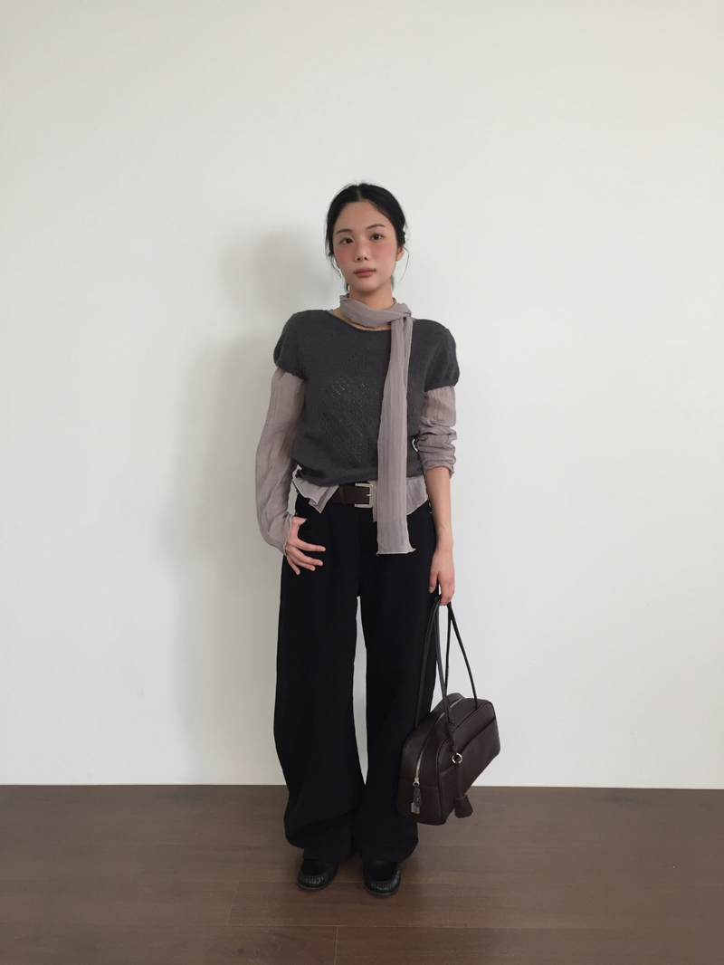 Clim brushed wide pants (3color)