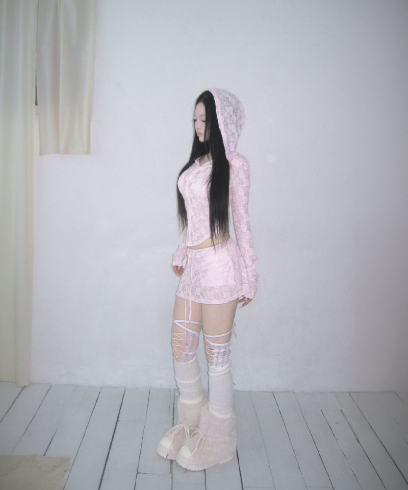 rose lace corset sk (4colors)