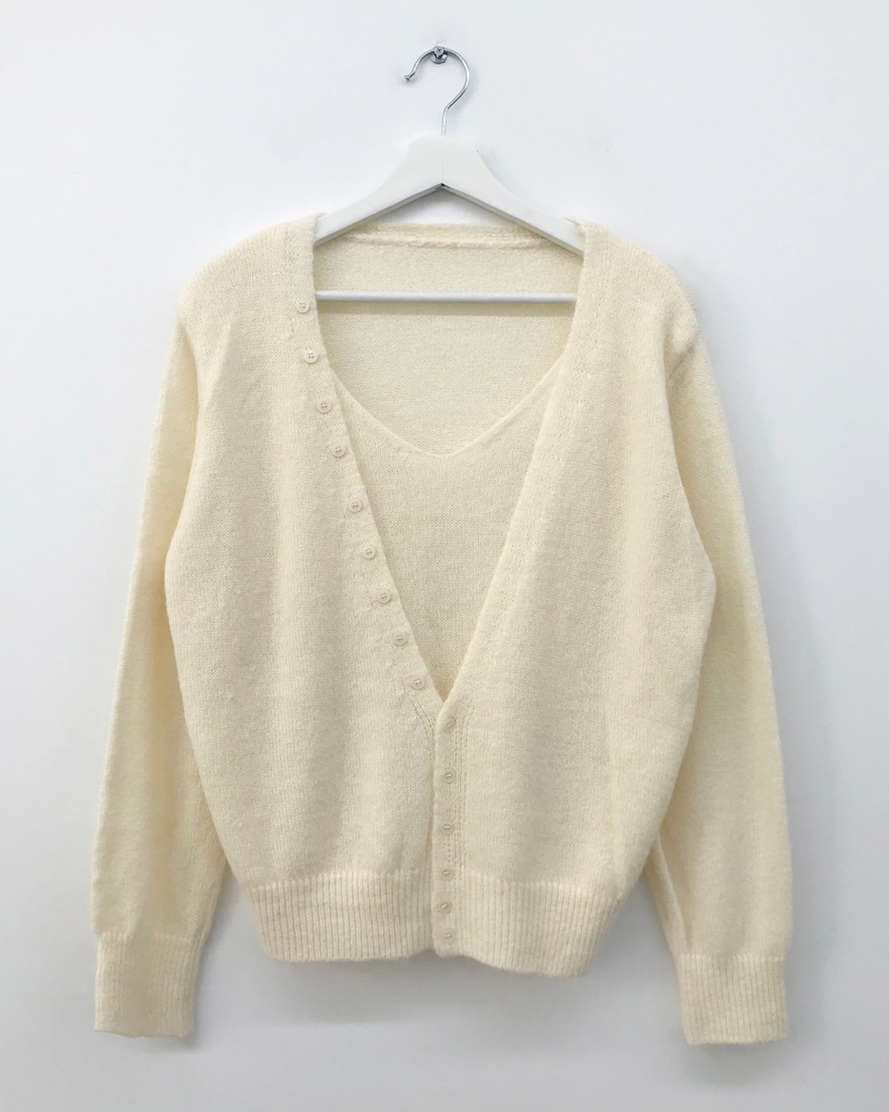 Tot Double V-Button Knit (4color)