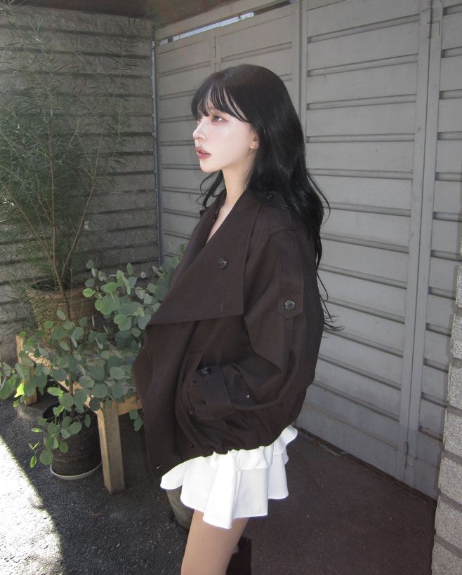 Leev Corduroy Tiered Mini Skirt