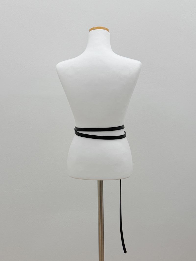 Layered Long Leather Belt